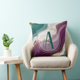 Luxury Gold Glitter Marble Pattern クッション