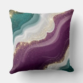 Luxury Gold Glitter Marble Pattern クッション (裏面)