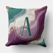 Luxury Gold Glitter Marble Pattern クッション (正面)