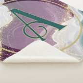 Luxury Gold Glitter Marble Pattern シェルパブランケット (3/4)