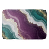 Luxury Gold Glitter Marble Pattern バスマット (正面)