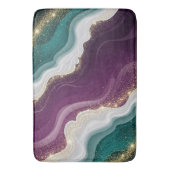 Luxury Gold Glitter Marble Pattern バスマット (正面縦)