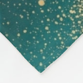 Luxury Gold Glitter Marble Pattern フリースブランケット (角)