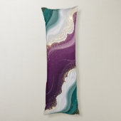 Luxury Gold Glitter Marble Pattern ボディピロー (裏面 (縦))