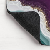 Luxury Gold Glitter Marble Pattern マウスパッド (コーナー)