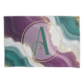 Luxury Gold Glitter Marble Pattern 枕カバー (正面左)