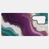 Luxury Gold Glitter Marble Pattern Samsung Galaxyケース (裏面横)