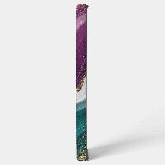 Luxury Gold Glitter Marble Pattern Samsung Galaxyケース (左側面)