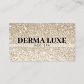 Luxury Gold Glitter Med Spa Injector Minimalist 名刺 (正面)
