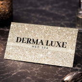 Luxury Gold Glitter Med Spa Injector Minimalist 名刺
