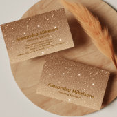 Luxury Gold Glitter Sparkle Business 名刺