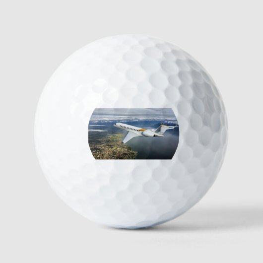 Luxury Gold Golf Ball – Billionaire's Private Jet ゴルフボール (正面)