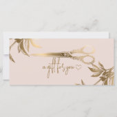 Luxury Gold Hair Salon Studio Gift Certificate  (正面)