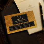 Luxury Gold Hotel Appointment Card  予約カード