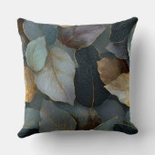 Luxury Gold Leaf Throw Pillow クッション (裏面)