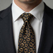 Luxury Gold Leopard Spots ネクタイ