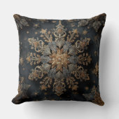 Luxury Gold Mandala Throw Pillow クッション (正面)