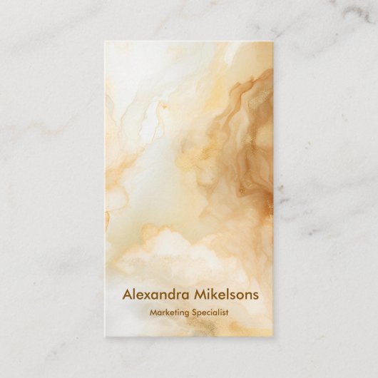 Luxury Gold Marble  名刺 (正面)