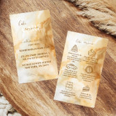 Luxury Gold Marble Cake Care  名刺