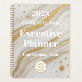 Luxury Gold Marble Executive 2026 プランナー手帳