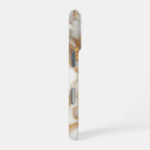 Luxury Gold Marble iPhone Case | Elegant White Gol iPhoneケース (右側面)