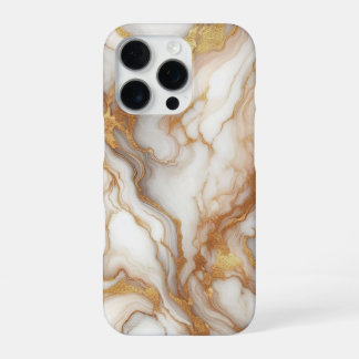 Luxury Gold Marble iPhone Case | Elegant White Gol 16 Proケース