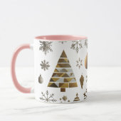 Luxury Gold Mosaic Geometric Tree Combo Mug  マグカップ (左)