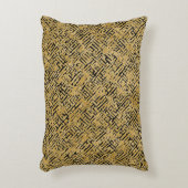 Luxury Gold Pattern ,Gold Black アクセントクッション (正面(垂直))