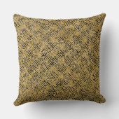 Luxury Gold Pattern ,Gold Black クッション (裏面)