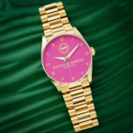 Luxury Gold Personalized Custom Roman Numeral Time 腕時計