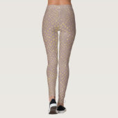 Luxury Gold pixels and Rose Gold Leggings レギンス (裏面)