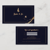 Luxury Gold Premium Tattoo Artist Appointment  名刺 (正面/裏面)