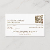 Luxury Gold Professional Laser Specialist Photos 名刺 (裏面)