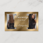 Luxury Gold Professional Wig Hair Specialist Photo 名刺 (正面)