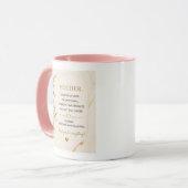 Luxury Gold Quote Coffee Mug for Mom マグカップ (正面左)