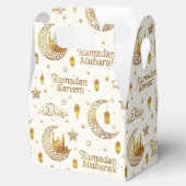 Luxury Gold Ramadan Mubarak Calligraphy Islamic フェイバーボックス (オープン)