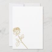 Luxury Gold Save the Date Wedding Card 招待状 (裏面)
