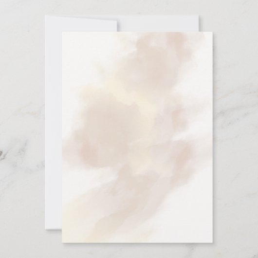 Luxury Gold Script Wedding Invitation 招待状 (裏面)