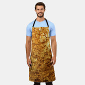 Luxury gold texture. エプロン (着用した状態)