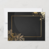 Luxury Gold THANK YOU Wedding Card (裏面)