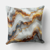 Luxury Gold Vein Marble Pillow クッション (裏面)
