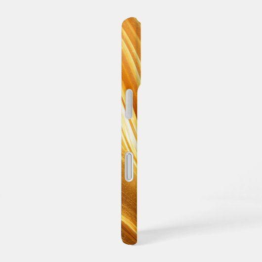 Luxury Gold Wave Phone Case iPhone 16ケース (右側面)