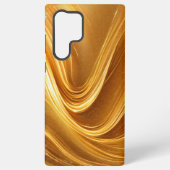Luxury Gold Wave Phone Case Samsung Galaxyケース (裏面)
