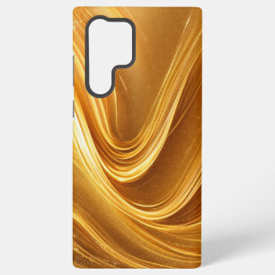 Luxury Gold Wave Phone Case Samsung Galaxy S22 Ultraケース
