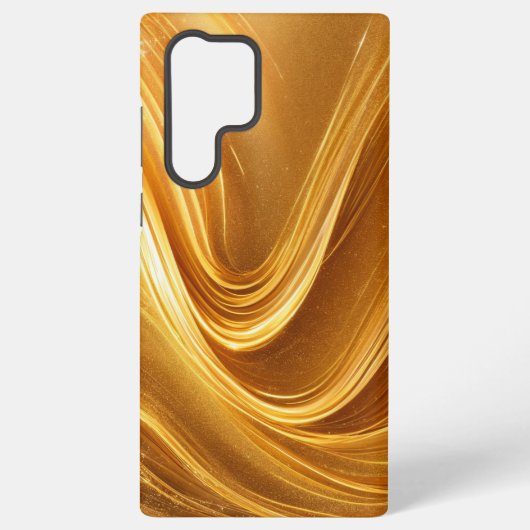 Luxury Gold Wave Phone Case Samsung Galaxyケース (裏面)