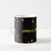 Luxury Gold  Wedding Card コーヒーマグカップ (正面左)
