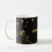 Luxury Gold  Wedding Card コーヒーマグカップ (左)