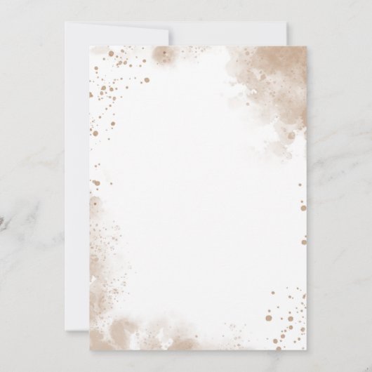 Luxury Gold Wedding Invitation 招待状 (裏面)