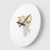 Luxury Golden Africa 100 Years Centennial Legacy - ラージ壁時計 (傾斜)