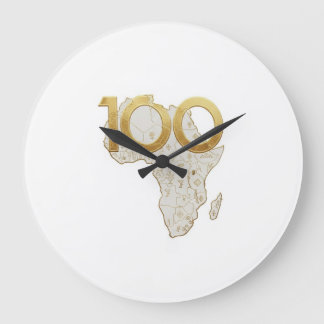 Luxury Golden Africa 100 Years Centennial Legacy - ラージ壁時計